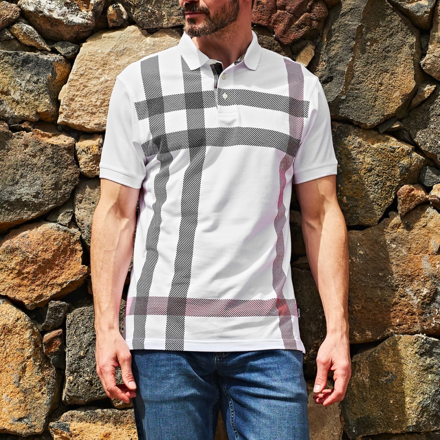 Tシャツ・カットソー Barbour SS25 BLAINE POLO MIDLAYERS (MML1117 MML GY52) Barbour Blaine Polo Midlayers in Black for Men | Lyst